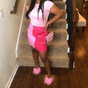 BOOHOO Two-Tone Pink Skirt!💕